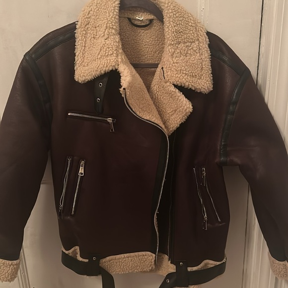 Brown Shearling Coat NEVER BEEN WORN - Picture 2 of 5